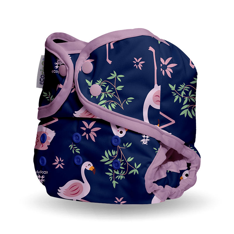 ecopipo_kids_pañal_natacion_4_8_años_broches_estampado_flamingos_izquierdo