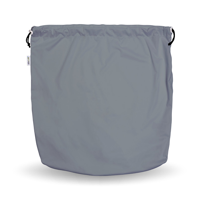 Ecopipo_bolsa_impermeable_lavanderia_jareta_gris_abierta