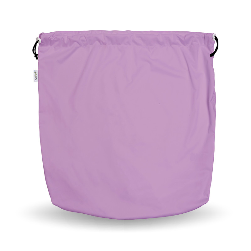 Ecopipo_bolsa_impermeable_lavanderia_jareta_lila_abierta